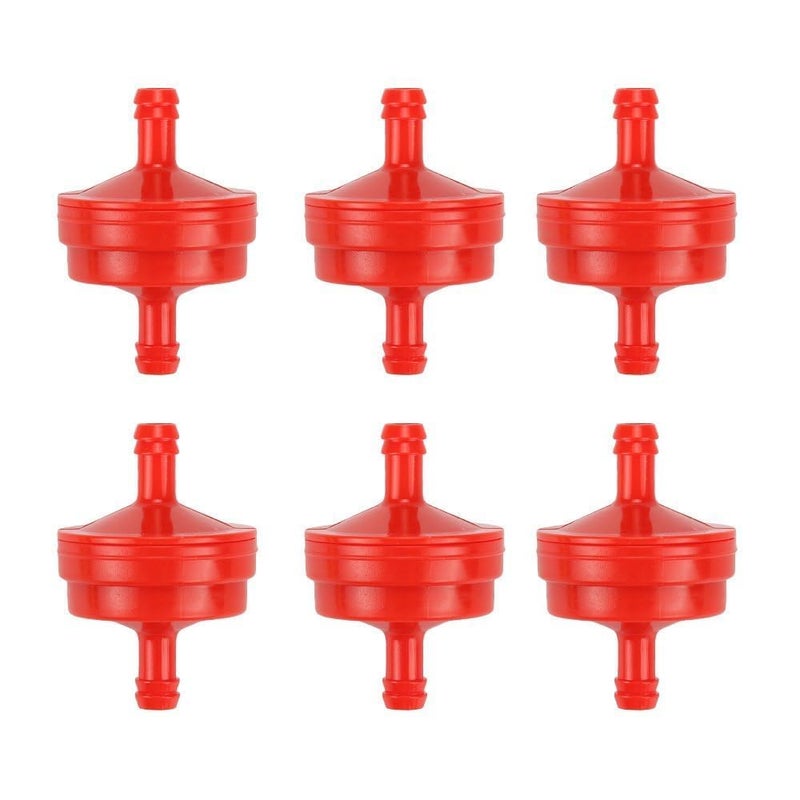Harbot 298090 Fuel Filter for Brigs and Straton 298090 298090S 394358 394358S 5098K Cub Cadt 951-3013 751-3013 150 Micron 1/4 Inch ID Inline Gas Fuel Filter (Pack of 6) - Image 1